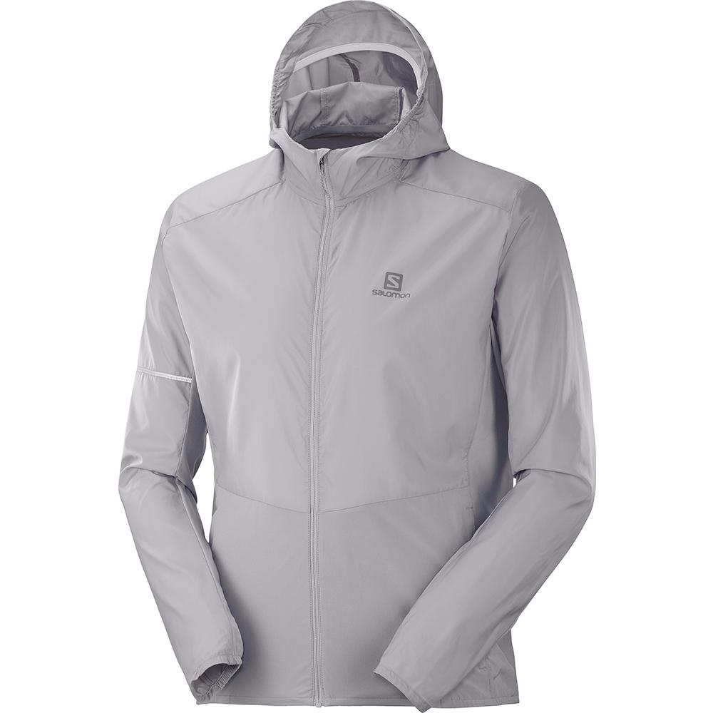 Chaquetas Salomon Hombre Gris - Salomon Argentina AGILE FZ M,819042-JTW